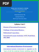 Business Environment Unit-5