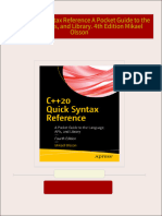 Where can buy C++20 Quick Syntax Reference A Pocket Guide to the Language, APIs, and Library. 4th Edition Mikael Olsson ebook with cheap price