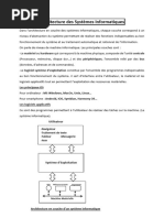 Architecture des Systèmes Informatiques