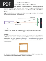 Lab4_Measuring the Diameter of a Human Hair by Laser Diffraction