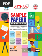 Class 12 Sample Paper With Solution History Set 12