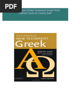 Buy ebook The Elements of New Testament Greek Third Edition Canon Dr Jeremy Duff cheap price