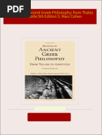 Instant Download Readings in Ancient Greek Philosophy: from Thales to Aristotle 5th Edition S. Marc Cohen PDF All Chapters