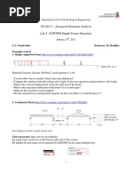 SAP2000 Tutorials - CE463 - Lab2