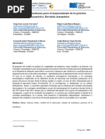 Estrategia de enseñanza para el mejoramiento de la practica docente