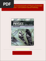 Download Halliday Resnick Fundamentals of Physics Extended 11th ed 2018  11th Edition David Halliday ebook All Chapters PDF