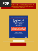 Download Methods of Multivariate Analysis (Wiley Series in Probability and Statistics Book 709) 3rd Edition – Ebook PDF Version ebook All Chapters PDF