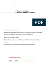 Plasma Protein 1st Year