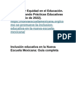 Inclusión y Equidad en el Educación