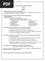 POWER SYSTEM TRANSIENTS(KP) - 2 marks