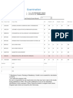 Examination Result 2nd sem