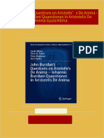 Full download John Buridan’s Questions on Aristotle’s De Anima – Iohannis Buridani Quaestiones in Aristotelis De Anima Gyula Klima pdf docx