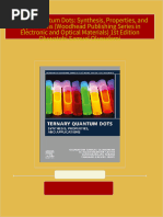 Complete Download Ternary Quantum Dots: Synthesis, Properties, and Applications (Woodhead Publishing Series in Electronic and Optical Materials) 1st Edition Oluwatobi Samuel Oluwafemi PDF All Chapters