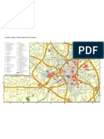 Location Map of Birmingham City Centre