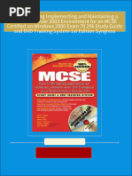 Get MCSE Planning Implementing and Maintaining a Windows Server 2003 Environment for an MCSE Certified on Windows 2000 Exam 70 296 Study Guide and DVD Training System 1st Edition Syngress free all chapters