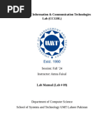 ICT lab manual 09