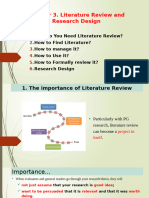 Literature Review and Research Design