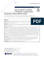 Early management of sepsis in medical patients in rural Thailand