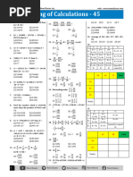 King Of Calculations Sheet 45