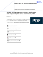 2018. Building well-being among university teachers  the roles of psychological capital and meaning in life