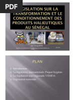 Législation sur la transformation et le conditionnement des produits Halieutiques