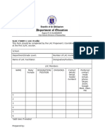 Form 1. LAC Profile