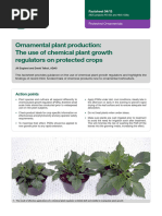 Ornamental plant production - The use of chemical plant growth regulators on protected crops