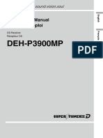 Pioneer DEH-P3900MP Manual