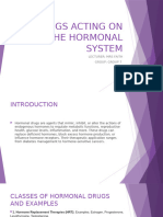 Group 7 Drugs Acting on the Hormonal System