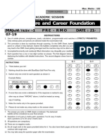 Allen Prmo Ioqm Mock Test 1 1nbsped