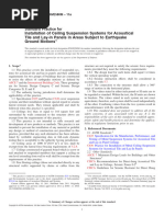 ASTM E580_E580M-11a - Ceiling Suspension Systems for Panel Ceilings in Earthquake Areas - Practice