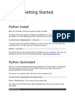 Python Getting Started