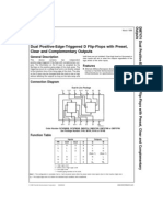 DM7474 Dual Positive-Edge-Triggered D Flip-Flops With Preset, Clear and Complementary Outputs