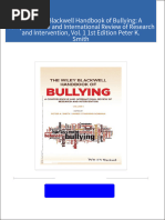 [Ebooks PDF] download The Wiley Blackwell Handbook of Bullying: A Comprehensive and International Review of Research and Intervention, Vol. 1 1st Edition Peter K. Smith full chapters