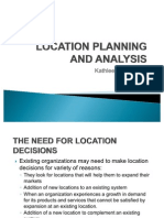 Location Planning and Analysis