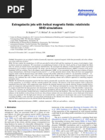 R. Keppens Et Al - Extragalactic Jets With Helical Magnetic Fields: Relativistic MHD Simulations