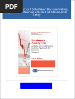 [FREE PDF sample] Business Analytics A Data Driven Decision Making Approach for Business Volume I 1st Edition Amar Sahay ebooks