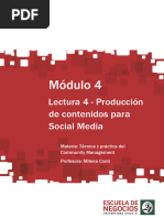 Lectura 4 - Producción de contenidos para Social Media