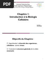 Chapitre 1 Introduction a la biologie cellulaire