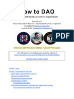 How to DAO Course Notes (Sep-Oct 2021)