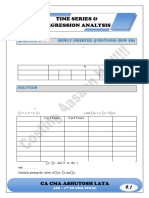 9. TIME SERIES & REGRESSION ANALYSIS