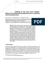 Numerical modeling of the low cycle fatigue_ effect of manufacturing imperfections caused by machining process