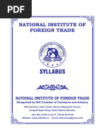 NIFT Syllabus