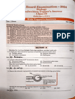 CBSE BOARD CLASS 12 BIOLOGY QUESTION PAPER 2024