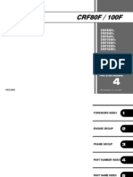 Honda CRF80F 100F 08 11 Parts List