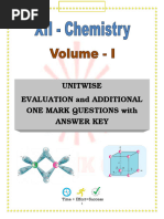 12th Chemisty One Marks