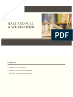 Half and Full wave rectifier