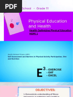 PHYSICAL EDUCATION  AND HEALTH M1 L1-2