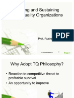 Building and Sustaining Total Quality Organizations