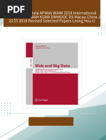 Full Download Web and Big Data APWeb WAIM 2018 International Workshops MWDA BAH KGMA DMMOOC DS Macau China July 23 25 2018 Revised Selected Papers Leong Hou U PDF DOCX